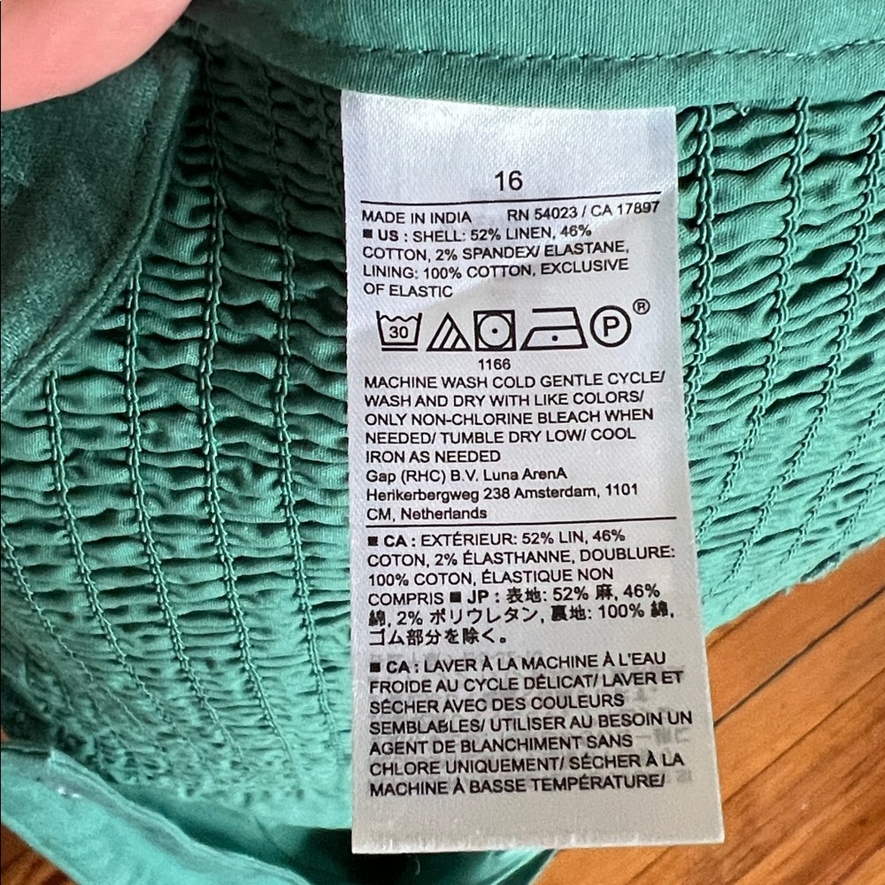 NWT Banana Republic Factory Cottagecore Linen-Blend Square Neck Bustier Size 16 - Picture 13 of 13